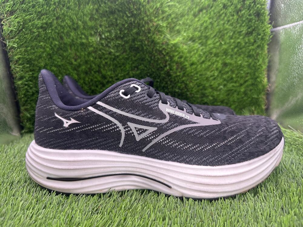 Mizuno Wave Rider 29 J1GC250302 Athletic Sneaker Mens 9.5 Black Jacquard Running